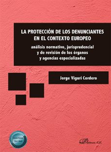 la proteccion de los denunciantes en el contexto europeo-jorge agustin viguri cordero-9788410708174
