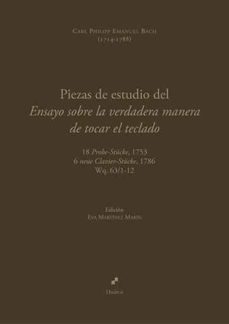 piezas de estudio del ensayo sobre la verdadera manera de tocar el teclado-carl philipp emanuel bach-9788412326574