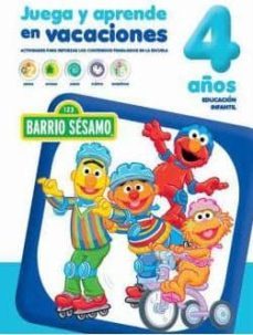 juega y aprende en vacaciones 4 años, barrio sesamo-9788416122974