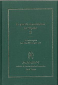 la poesia macarronica en españa ii-jose miguel dominguez leal-9788417999674