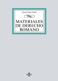 materiales de derecho romano-aurora lopez gueto-9788430976874