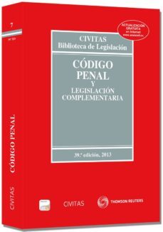 codigo penal y legislacion complementaria (39ª ed)-9788447042074