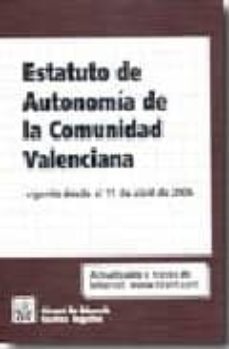 estatuto de autonomia de la comunidad valenciana-9788484566274