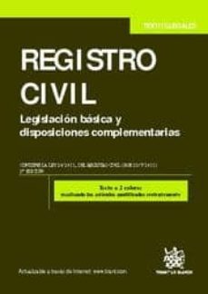 registro civil. 2ª edicion-9788490043974