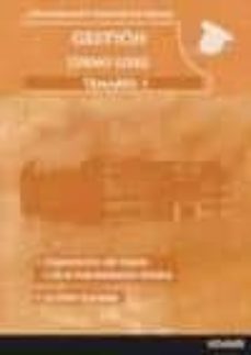 gestion administracion general del estado. temario 1. turno libre-9788499430874