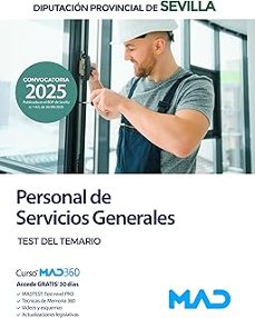 personal de servicios generales. test del temario. diputacion provincial de sevilla 2025-9791370281274