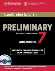 cambridge english preliminary 7 student s book pack-9781107610484
