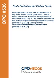 titulo preliminar del codigo penal. (ebook)-9781524317584