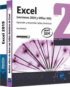 excel (versiones 2019 y office 365): pack de 2 libros: aprender y desarrollar tablas dinamicas-9782409032684