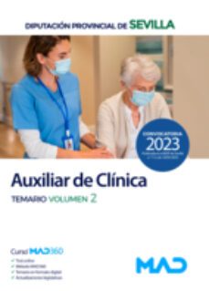 auxiliar de clinica. temario volumen 2. diputacion provincial de sevilla-9788414271384