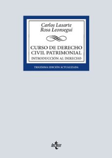 curso de derecho civil patrimonial (ebook)-carlos lasarte alvarez-rosa adela leonsegui guillot-9788430993284