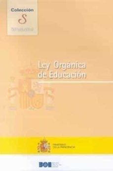 ley organica de educacion-9788434016484