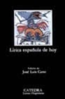 lirica española de hoy (13ª ed.)-jose luis cano-9788437600284