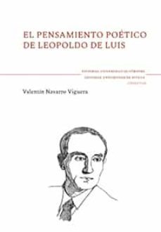 el pensamiento poetico de leopoldo de luis-9788447228584