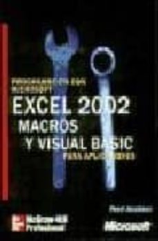 programacion con microsoft excel 2002: macros y viusal basic para aplicaciones (incluye cd)-9788448132484