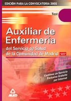 test auxiliar de enfermeria servicio madrileño de salud-9788466525084