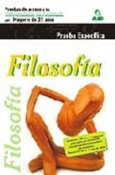 filosofia. pruebas de acceso a la universidad para mayopres de 25 años. universidades de andalucia-9788467627084