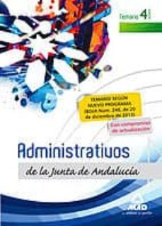 administrativos de la junta de andalucia. turno libre. temario. volumen iv-9788467697384