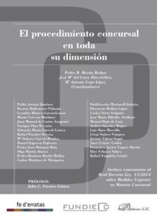 el procedimiento concursal en toda su dimension (ebook)-pedro. b martin molina-9788490851784