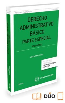 derecho administrativo basico (tomo ii): parte especial-jose bermejo vera-9788491526384