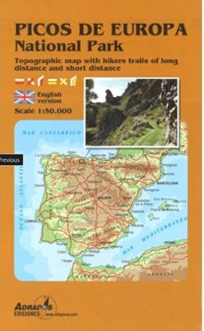picos de europa national park 1:50.000 (inglés)-miguel angel adrados-9788494080784