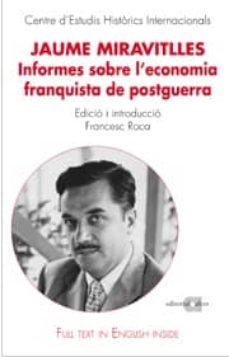 jaume miravitlles: informes sobre l economia franquista de postgu erra-9788495916884