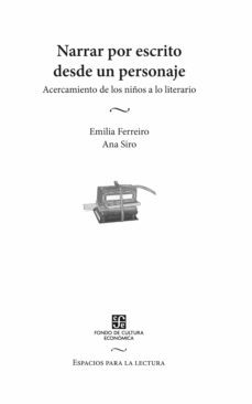 narrar por escrito desde un personaje (ebook)-emilia ferreiro-ana siro-9789877193084