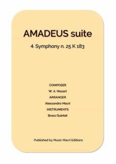 amadeus suite - 4. symphony n. 25 k 183 (ebook)-9791220876384
