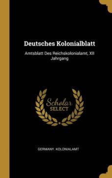 deutsches kolonialblatt-9780270104394