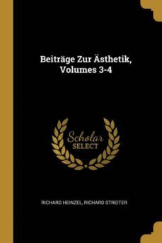 beitrage zur asthetik, volumes 3-4-9780270613094