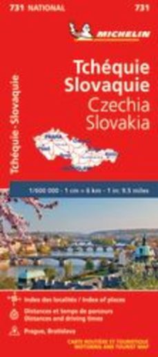 mapa national tchequie, slovaquie/czechia, slovakia 2000 (11731)-9782067171794