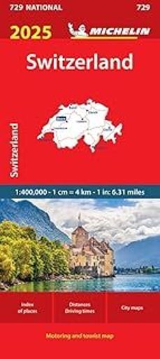 switzerland 2025 - michelin national map 729-9782067265394