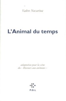 l'animal du temps (ebook)-valere novarina-9782846825894