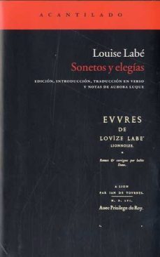 sonetos y elegias-louise labe-9788415277194