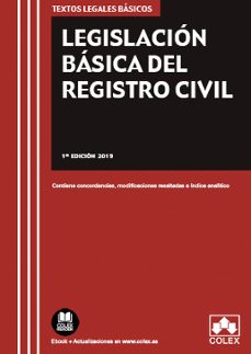 legislacion basica del registro civil-9788417618094