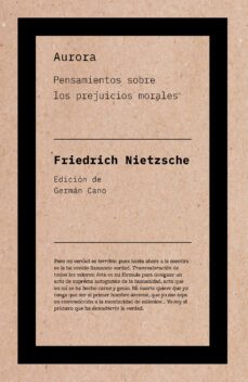 aurora: pensamientos sobre los prejuicios morales-9788418546594