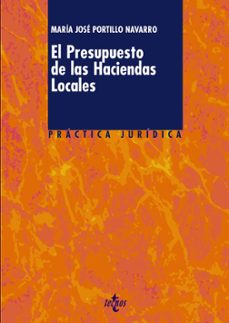 el presupuesto de las haciendas locales-maria jose portillo navarro-9788430954094