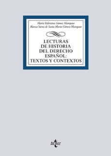 lecturas de historia del derecho español: textos y contextos-maria valentina gomez mampaso-blanca saenz de santa maria-9788430983094