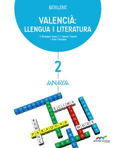 valencia: llengua i literatura 2º bachillerato-9788469813294