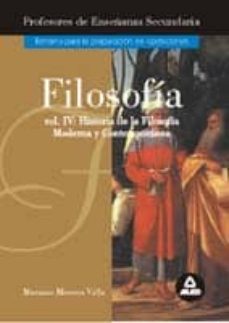 historia de la filosofia moderna y contemporanea (vol. iv)-9788483116494