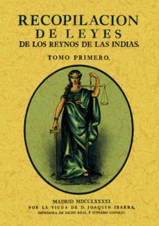 recopilacion de leyes de los reynos de las indias (tomo 1)-9788490013694