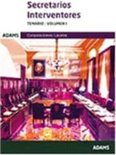 secretarios interventores: temario-volmen i-9788490258194
