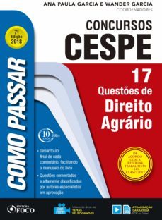 como passar em concursos cespe: direito agrario (ebook)-9788582422694