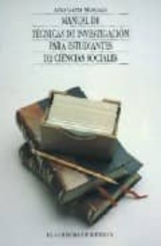manual de tecnicas de investigacion para estudiantes de ciencias sociales (6ª ed.)-ario garza mercado-9789681206994