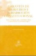 Garantia De Derechos Y Juridisccion Constitucional por Rosario Tur Ausina epub