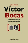 Victor Botas: Con El Lenguaje De La Melancolia (incluye Audio-cd) por Jose Habel