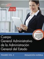 cuerpo general administrativo de la administracion general del estado (promocion interna): temario (vol. ii)-9788468189604 cuerpo general administrativo de la administracion general del estado (promocion interna): temario (vol. ii)-9788468189604