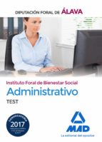 administrativo del instituto foral de bienestar social de la diputación foral de álava. test-9788414208854 administrativo del instituto foral de bienestar social de la diputación foral de álava. test-9788414208854