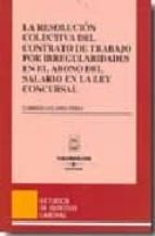 resolucion colectiva del contrato de trabajo por irregularidades en el abono del salario en la ley concursal-carmen viqueira perez-9788447027484 resolucion colectiva del contrato de trabajo por irregularidades en el abono del salario en la ley concursal-carmen viqueira perez-9788447027484