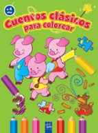 cuentos clasicos para colorear (+ 4 años) los tres cerditos-9788408037194 cuentos clasicos para colorear (+ 4 años) los tres cerditos-9788408037194